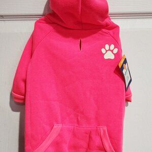 Top Paw Hoodie for Dogs, Pink w/Pawprint *NEW*